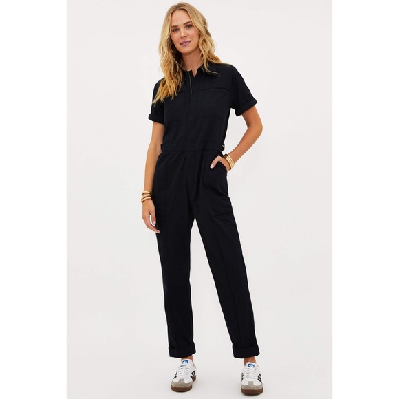 Beach Riot Pants - Beach Riot Womens Racetrack Jumpsuit Sz Small Black NWT NEW